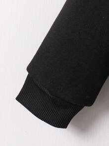 男童抓绒卫衣 - 黑色 - 黑色 - 查看 4