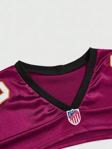 ROMWE Street Life 2pcs/Set Street Style Sports Jersey Cropped T-Shirt & Tube Top