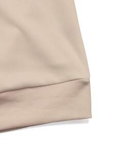 GlowEve Sweatshirt Kasual dengan Motif Garis-Garis Blok Warna dan Hiasan Pita, Musim Gugur/Dingin - Aprikot - View 5