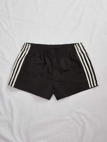 SHEIN Tall 2 Stücke Damen Seitenstreifen Elastische Taille Lässige Lose Sport Shorts Sommer Shorts für Damen, Lässig und vielseitig, geeignet für den täglichen Straßenverkehr, Cargohose