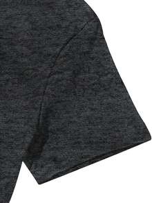 EMERY ROSE Camiseta casual de talla grande con estampado de hombre de jengibre navideño