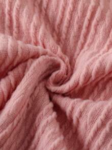 Set de 2 piezas Estilo coreano dulce y lindo para niñas pequeñas: Blusa de manga larga con cuello de volantes texturado + Pantalones vaqueros rectos con decoración de lazo bordado, adecuado para vacaciones, viajes, vuelta al colegio, primavera/otoño/invierno