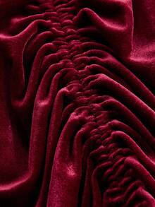 SHEIN CURVE+ 大码女式酒红色长款连衣裙、秋季婚礼宾客连衣裙、返校节舞会连衣裙、早午餐女士套装、文艺复兴博览会连衣裙、布里奇顿风格连衣裙、新年、情人节连衣裙、圣诞节连衣裙 - 酒紅色 - 查看 3