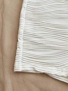 Soleia Women's Sexy Contrast Color Trim Backless Halter Top And Shorts 2 Pieces Set, Summer