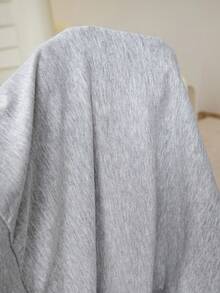 SHEIN EZwear قطعتان من البنطلونات الفضفاضة ذات الخصر العالي والساق المستقيمة للنساء ذوات الأحجام الكبيرة، لون أحادي، مناسبة للاستخدام اليومي - متعدد الألوان - مشاهدة 8