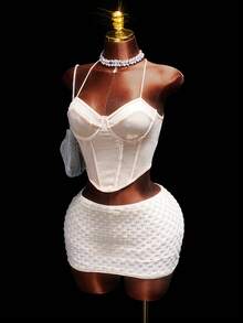 Amplova Paillettenbesetzter, sexy und eleganter Bodycon Minirock für Frauen - Verschiedenfarbig - Übersicht 8