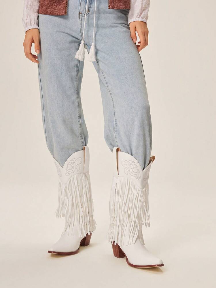 Women's Western Boots, Boho Style, American Retro, Bohemian, Music Festival, Party, Vacation Outfits Travel Essentials Cowboy Boots