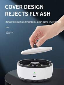 Teckwe 可充電/AA電池供電 吸附式小型家用負離子氧吧氧化淨化器，多功能智能菸灰缸，可去除二手煙與灰塵，適合聖誕節、萬聖節、復活節、情人節、感恩節五大重要節日的理想禮物，使用AA電池 - 彩色 - 查看 6
