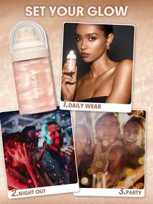 SHEGLAM Light Me Up Leuchtender Fixierspray Marke Schönheit Make-up Kosmetik für Damen Mädchen Perfekt für Winter Ideal für Y2K Schick Elegant Mode Geeignet für Geburtstag Geschenk Party Fertig Beste Farbe