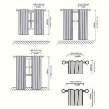 1/2 tấm rèm trắng, phong cách đồng quê Pháp, thích hợp cho phòng khách, phòng ngủ, cửa sổ lồi, ban công, thanh treo rèm trang trí theo mùa, rèm có túi, rèm voan. - trắng - Xem 4