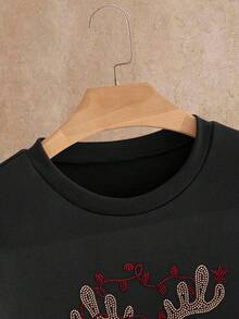 HIMLAND Maglione natalizio da uomo con applicazioni di strass