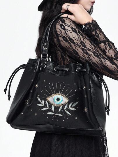 Fairycore Bolso de tote casual de gran capacidad para mujeres, adecuado para uso diario