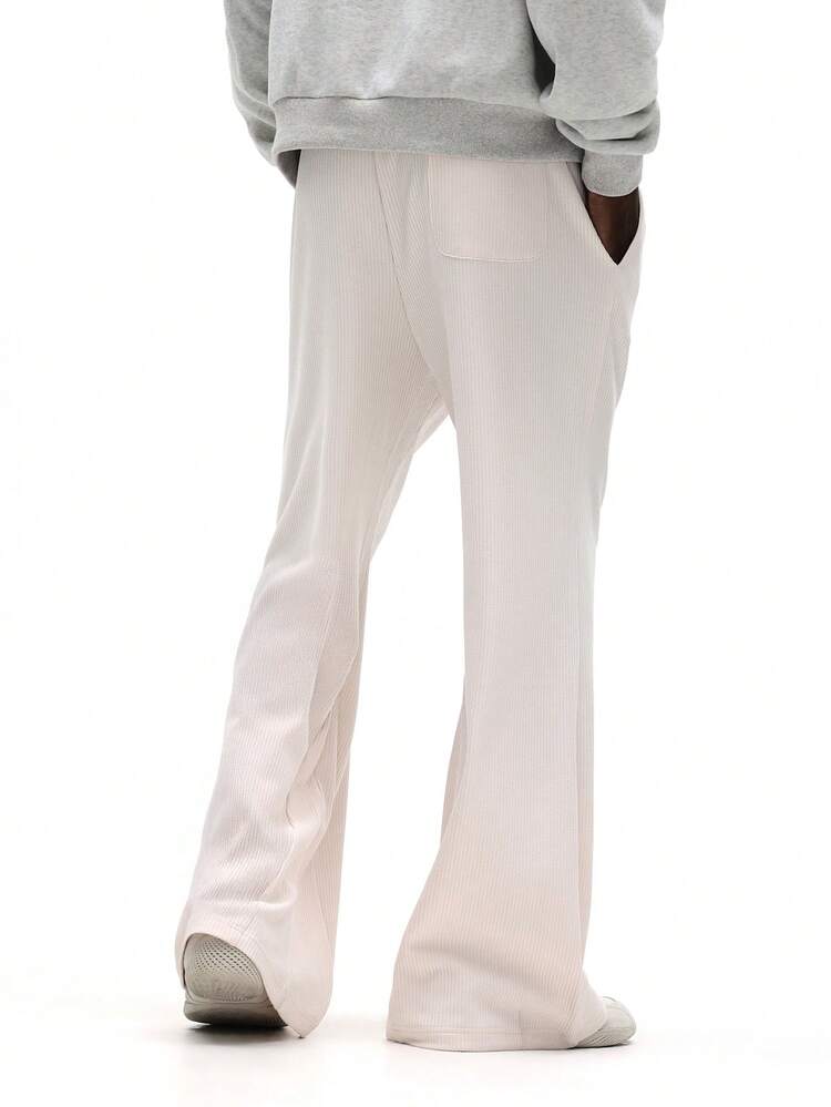 Ribbed Flare Fit Sweatpants
