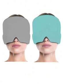 1pc Cooling Gel Ice Pack Head Cap, Cold/Hot Therapy Headache Relief, Relaxing Sleep Eye Mask, Gel Ice Pack Headache Relief Cap, Migraine Cooling Cold/Hot Compress Head Wrap - Multicolor - View 14