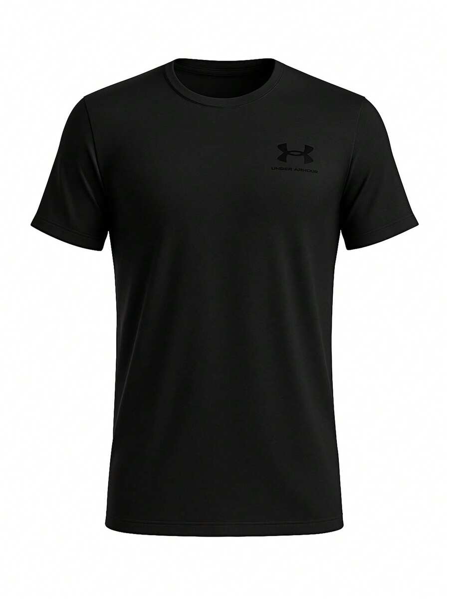 Under Armour Left Chest Logo Men's Short Sleeve Black - Black - View 1