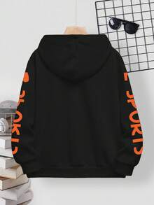 Tween Boy Casual Loose Comfortable Stylish Gamepad Graphic, Text Print Long Sleeve Sweatshirt - Multicolor - View 3