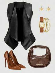 Celure Chaqueta sin mangas retro de moda para tallas grandes