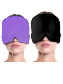 1pc Cooling Gel Ice Pack Head Cap, Cold/Hot Therapy Headache Relief, Relaxing Sleep Eye Mask, Gel Ice Pack Headache Relief Cap, Migraine Cooling Cold/Hot Compress Head Wrap - Multicolor - View 17