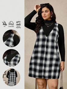 Zelara Trang phục ngày lễ cỡ lớn cho nữ, vừa vặn thoải mái, mùa hè, sọc đen trắng, thoải mái, cổ tròn, không tay, phong cách thường ngày, thắt eo, thời trang thường ngày, quần áo mùa hè cho nữ, váy thư giãn cho nữ, trang phục Halloween cho phụ nữ, váy dành cho phụ nữ - trắng - Xem 1