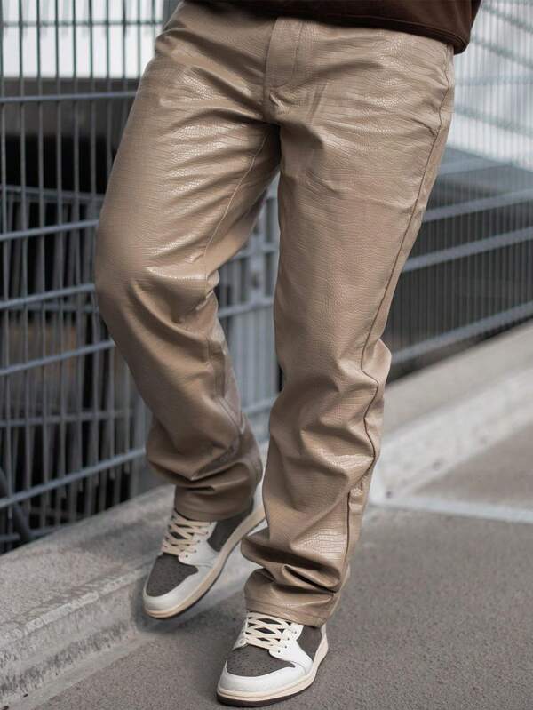 Manfinity Homme Pantaloni bărbătești casual, lejeri, cu picior drept, potriviți pentru ținute casual zilnice, ieșiri în weekend, călătorii, ieșiri cu prietenii etc. Acești pantaloni sunt un articol esențial și versatil în garderoba unui bărbat și reprezintă un cadou excelent pentru un iubit sau soț.