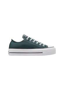 Converse Chuck Taylor All Star Lift Platform Canvas Low Women's Sneakers Blue A12595C - 真像牙/天然象牙 - 查看 1