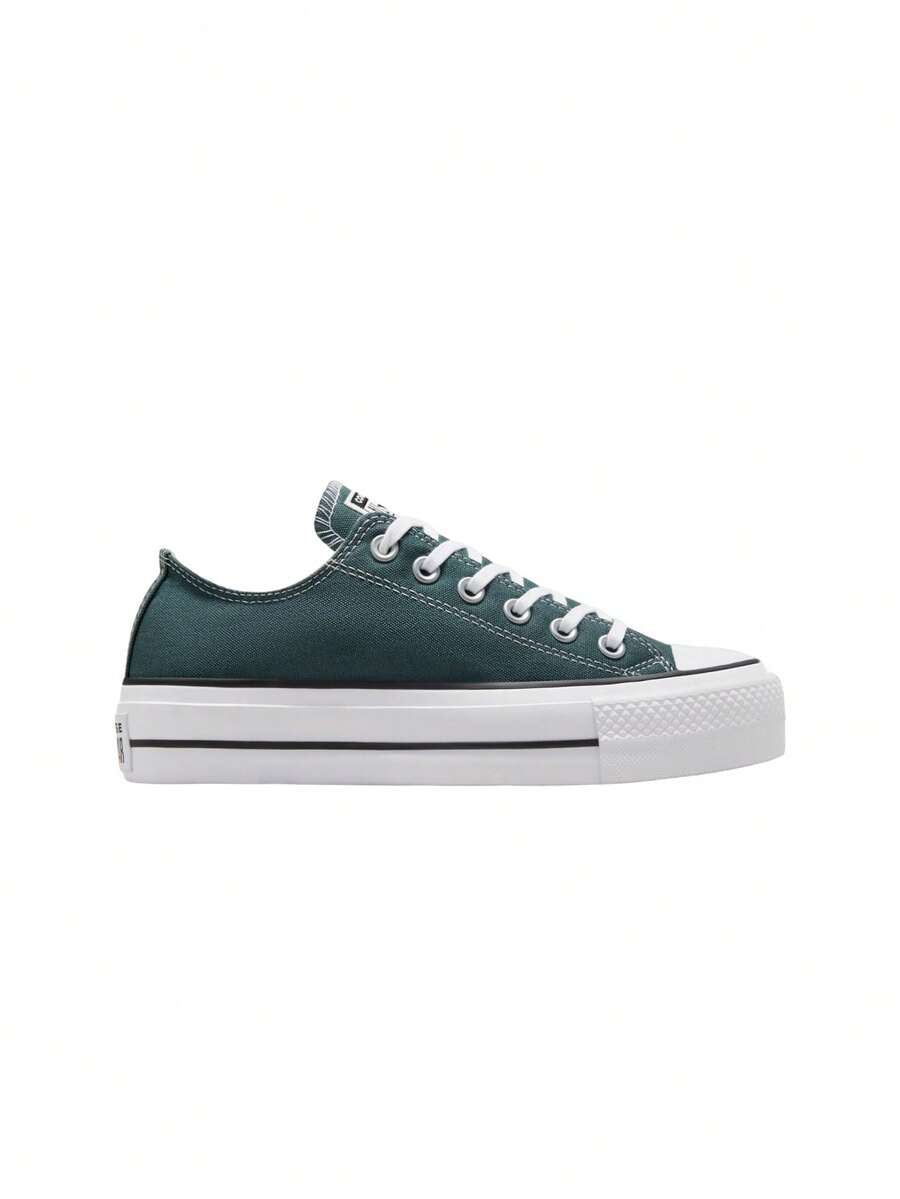 Converse Chuck Taylor All Star Lift Platform Canvas Low Women's Sneakers Blue A12595C - 真像牙/天然象牙 - 查看 1