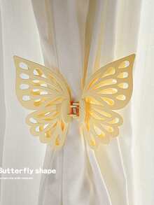 Joivida 1pc Butterfly Shape Curtain - Home Living Room Bedroom Room Curtain Fixer, Bedroom And Living Room Decor Accessory, Home Decor Good Bow Curtain,Christmas, Valentine's Day - Multicolor - View 9