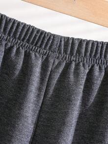 2 件套男童格子连帽夹克和运动裤套装，春秋季幼儿格子男童格子夹克 - 西瓜粉 - 查看 7