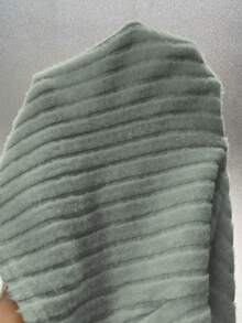 Chiquease Bộ đồ liền thân dài tay cổ lọ màu trơn có gân dành cho nữ - Màu xanh Bạc hà - Xem 5