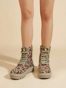 Women Ankle Boots & Booties - Mocha Brown - View 2