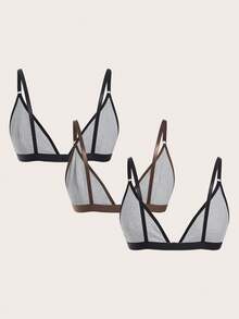 Teen Girl Front Closure Wireless Leopard Print Comfortable Bra - Multicolor - View 2