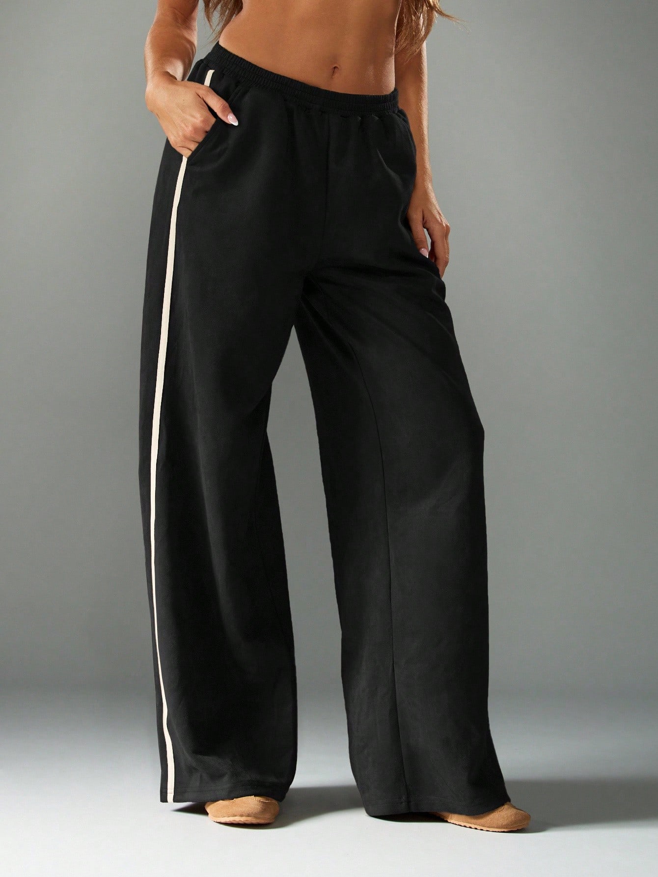 Gingersnaps Zane Side-Stripe Drawstring Jogger Pants
