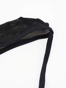 DrisQ Black Sexy Thong Underwear For Men - Black - View 8