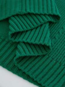RONVEXI Men's Casual Everyday Commute Solid Color Pullover Sweater, Autumn/Winter - Green - View 6
