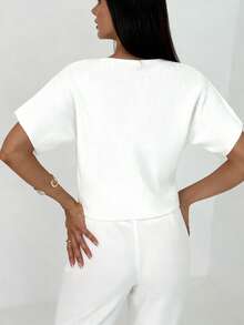 Aloruh Damski, swobodny, cienki kardigan z metalowymi guzikami jednorzędowymi, krótki rękaw, odpowiedni na jesień