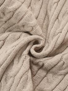 Modelyn Women's Twist Waist Knitted Mermaid Skirt - Khaki - View 4