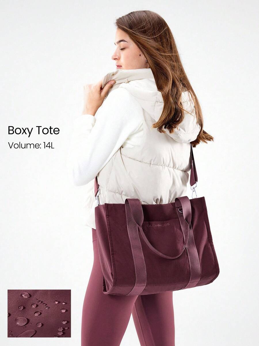 GLOWMODE 14L Ready Or Not Adjustable Strap Crossbody Square Tote Bag Daily Casual Leisure Wear