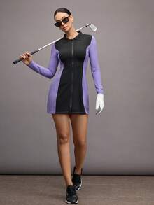 Activina Women's Golf & Tennis Sports Dress - Purple - View 5
