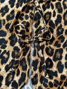 Travachic KIDS Tween Girl Casual Versatile Leopard Print Tank Top Mommy And Me Matching(2 Sets Are Sold Separately) - Multicolor - View 4