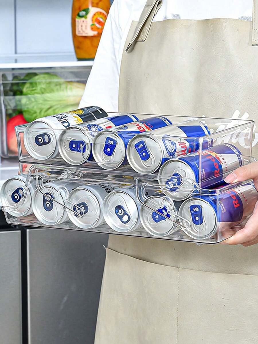 1 hộp đựng đồ uống trong suốt, hộp đựng đồ uống hai lớp cho gia đình - Màu trong suốt - Xem 1