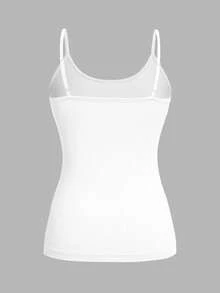 SHEIN EZwear 4pcs/Set Casual Minimalist Camisole Tank Tops For Women, Suitable For Summer - Multicolor - View 7