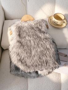 Sparklyn 1 件女童优质新款保暖时尚百搭无袖背心外套，纯色，深灰色，适合外出、上学、日常穿着、外层、聚会、春秋冬，短款背心，请根据我们的尺码表选择