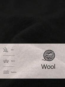 SHEIN Stylify Bộ váy len dệt kim dáng rộng cao cấp, thanh lịch, màu trơn mới dành cho nữ, mùa thu/đông - màu đen - Xem 7