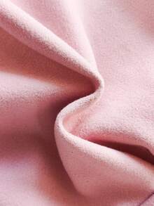 SHEIN Abrigo para bebé niña, abrigo cruzado sencillo, abrigo exterior de unicolor para bebé niña en invierno, abrigo casual para bebé niña, chaqueta estilo princesa - Rosa - Ver 7