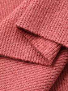 DAZY Women's Elegant Ombre Flare Sleeve Sweater Dress, Autumn/Winter - Pink - View 10