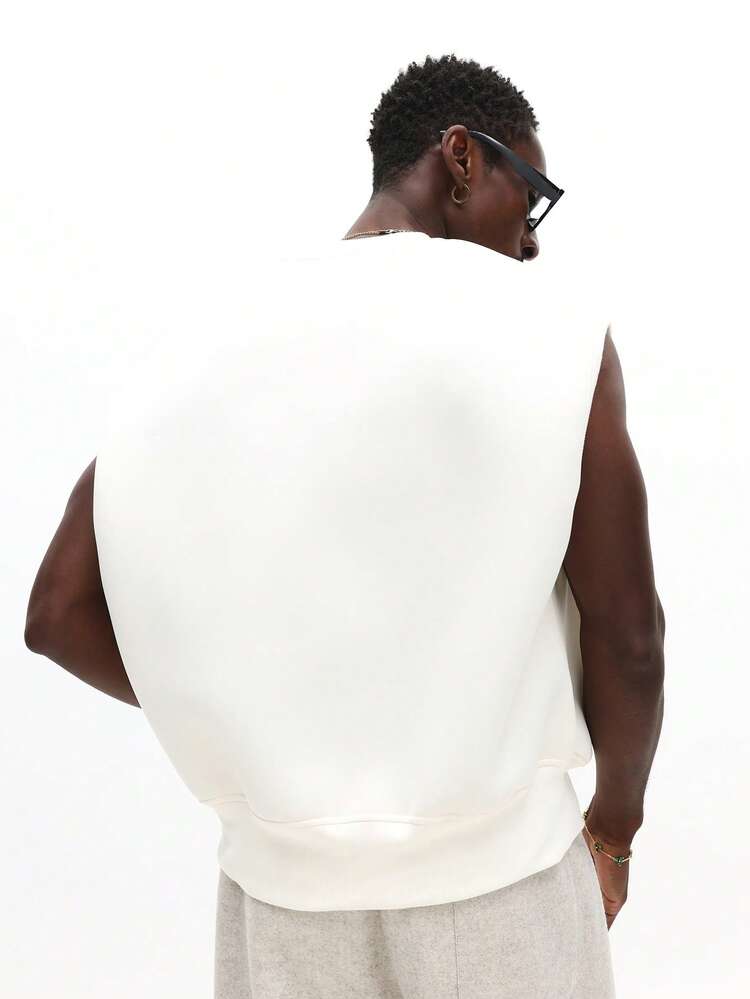 Sleeveless Crew Neck Knit Vest