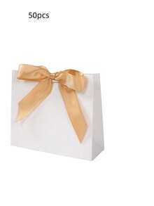 10个/20个/50个装纸质迷你礼品袋，婚礼礼品袋（带蝴蝶结丝带），生日派对礼品包装，购物袋，派对礼品袋，派对回礼，生日装饰，派对礼品装饰，婚礼派对装饰用品，新娘送礼会回礼，婚礼宾客礼品 - 彩色 - 查看 25