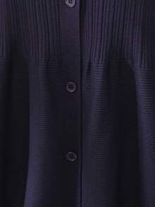 Graceveil Cárdigan de mujer con cuello en V y cintura ajustada, diseño estilizador, para invierno - azul real - Ver 3