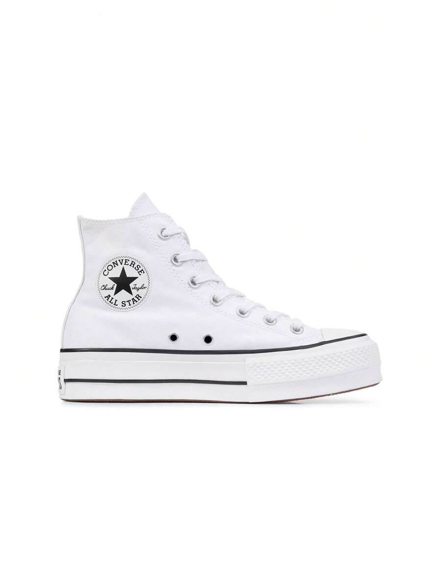 Converse Chuck Taylor All Star Women's Trainers White 560846C - White/Black/White - View 1