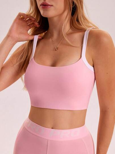 Sovereign Charm 女士撞色休闲健身运动吊带背心